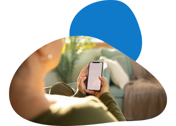 Person using healthcare app